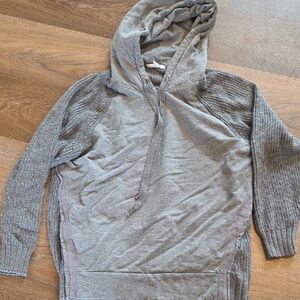 Splendid Women's Heather Gray Hooded Sweater